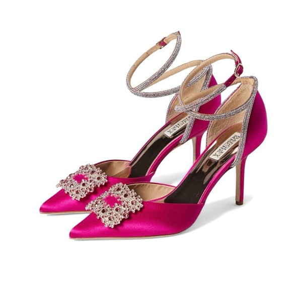 BADGLEY MISCHKA Saint Elegant 2 Piece with Ankle Strap size 7 - Picture 3 of 13